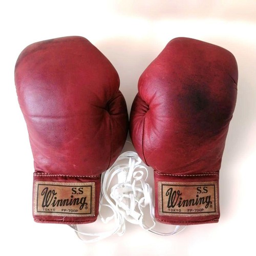 Gants boxe gagnants ancien - gants,