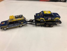 FIAT 131 BREAK  ASSISTANCE RALLY  + REMORQUE  MAISON +FIAT 131 ABARTH-  1/43