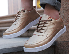 baskets sneakers homme noir style chaussure mode marron street blanche or doré