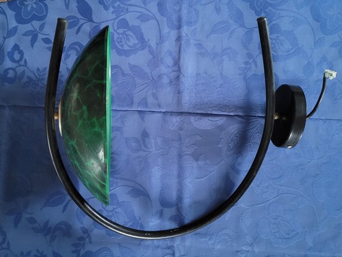 Ancienne vintage lampe - vintage, vert-44