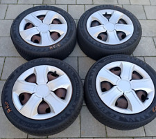 Pack 4 roues tôles 4 trous pour 207,  pneus neige  195/55R16 + 4 enjoliveurs +fi