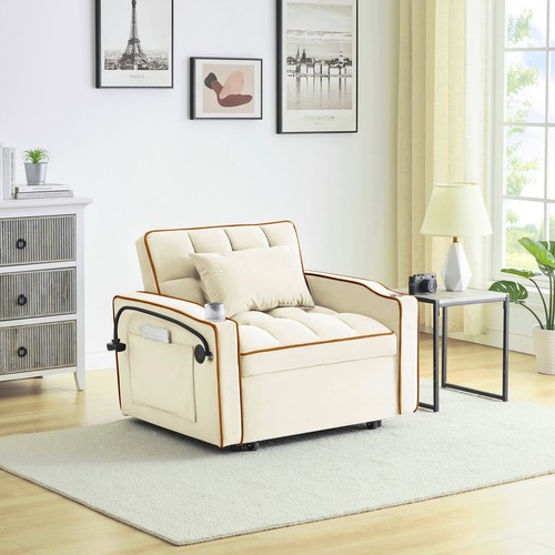 Modern velvet foldable sofa - modern,