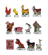 Série complète de 12 fèves