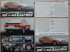 Porsche 924 Turbo 2 L,catalogue,dépliant publicité de concession Porsche,Rare,TB