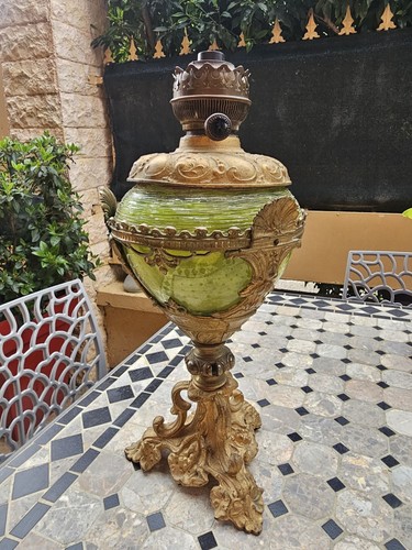 Lampe pétrole loetz - a,