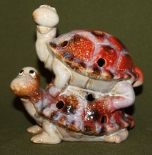 Figurine/bougeoir tortues en