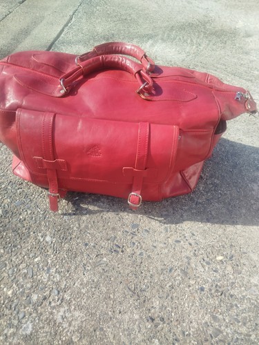Sac voyage cuir - voyage, rouge