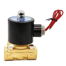 Electrovanne laiton 110V 12 pouces à action directe pour eau et air 2W16015