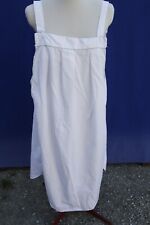 Blouse de travail N°20 en polyester coton  blanche liseré vert vintage