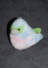 🍀Peluche Doudou Oiseau Musical GIPSY Oiseau Siffleur Piaf Rose Bleu Vert TTBE