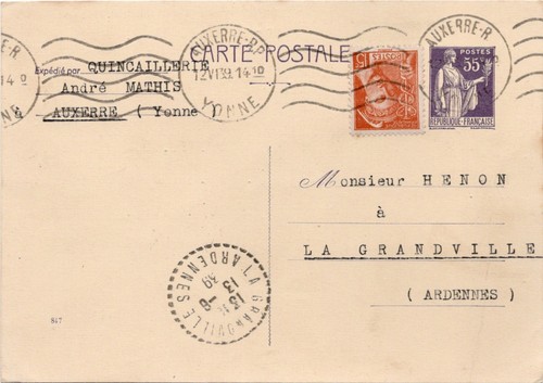 Carte postale entier postal - entier,
