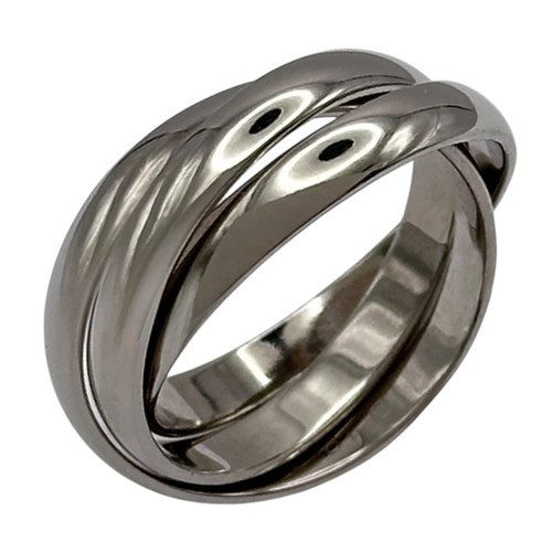 Bague cartier trinity blanc - or,