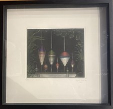 Michel ESTEBE (1954), Flotteurs, 1991. Manière Noire Signée. Édition à 75 ex