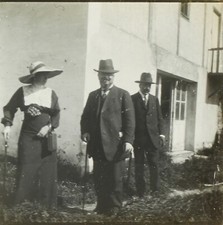 FRANCE Mode Habits Hommes Femmes Hiver 1912, Photo Stereo Plaque Verre VR2L12n11