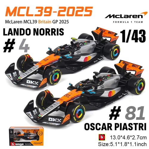Bburago 2025 f1 - 1:43, mclaren