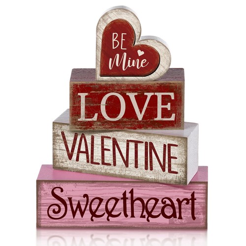 4pc valentine table decor - 4pc,