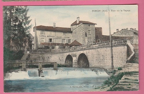 Poncin pont sur - -, le