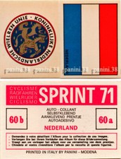 Sticker n°60 KNWU - NEDERLAND