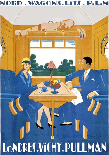 Affiche poster plm wagons lit - affiche,