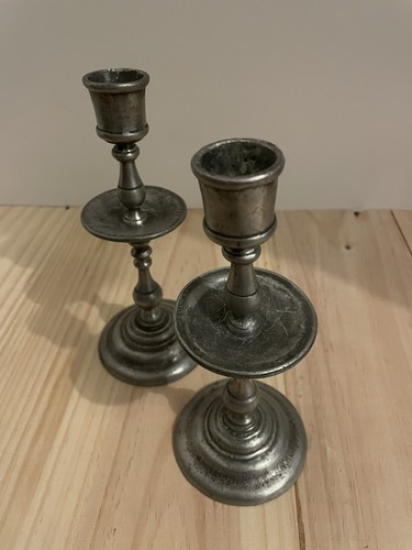 Lot deux bougeoirs vintage - lot,