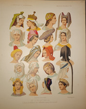 Lithographie mode et costumes