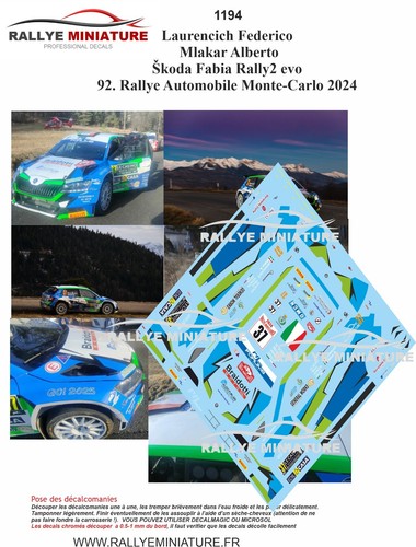 Decals ref 1194 skoda - ref,