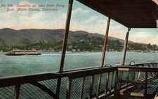 CPA - USA - 414. Sausalito as seen from Ferry Boat, Marin County, California
