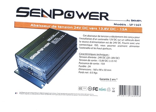 Convertisseur 24v 12v 15a - convertisseur,