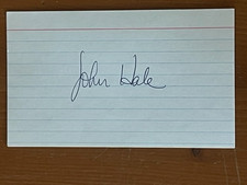JOHN HALE (1974) autographed 3