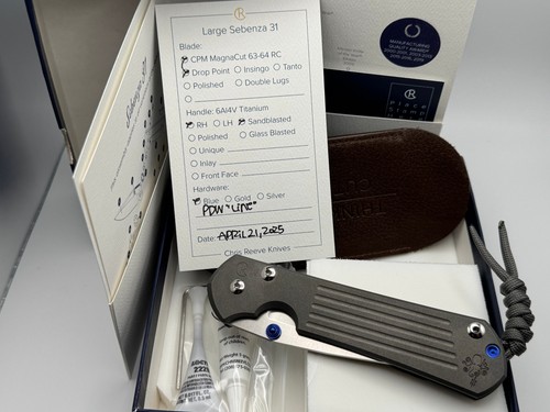 Chris reeve large sebenza - reeve, 31