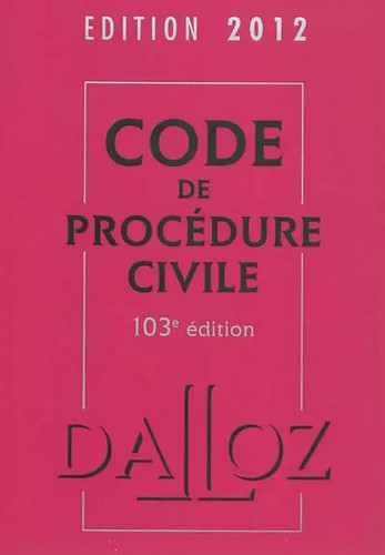 Code procédure civile 2012 - code,