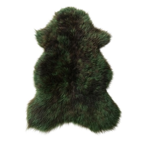Peau mouton nordique vert - peau,