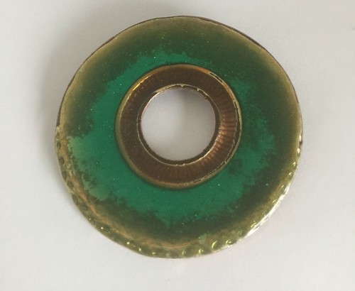 Pendentif rond metal bronze - pendentif,