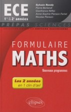 Formulaire Maths ECE 1re et 2e Années En 1 Clin d'Oeil Programme 2014, Sylv