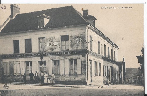 Cpa angy le carrefour - angy,