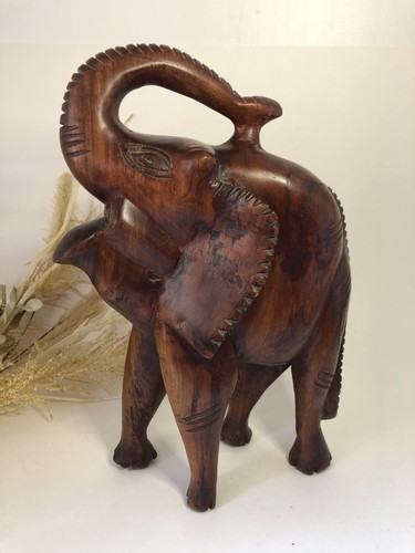 Sculpture éléphant en bois - sculpture,