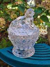 ANCIEN DRAGEOIR CRISTAL? PRESSÉ DÉPOSÉ AVEC LION COUCHÉ (MODELE PEU COURANT)