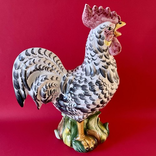 Statue coq vintage - , céramique