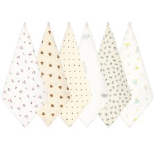 Lot de 6 gants de toilette en