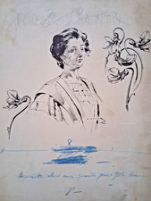 Dessin original signé VICTOR