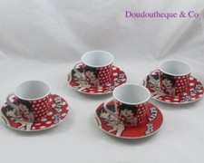Lot de 4 tasses et soucoupes