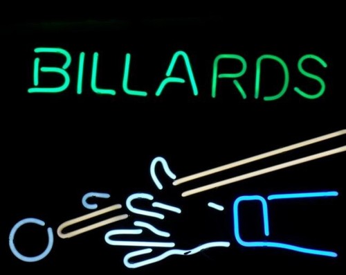 Pool game room billards neon - pool,