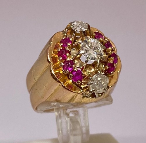 Bague jaune rubis - k,