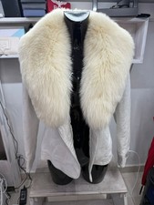 Veste en Cuir Femme Tg44 Blanc AM119