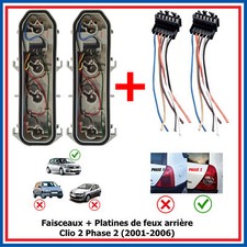 Reparation Connecteur + Platine Porte Lampes Feux arriere pour Clio 2 RS Phase 2
