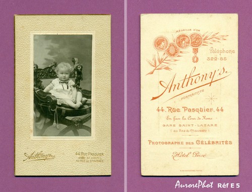 Cdv anthony paris - anthony's,