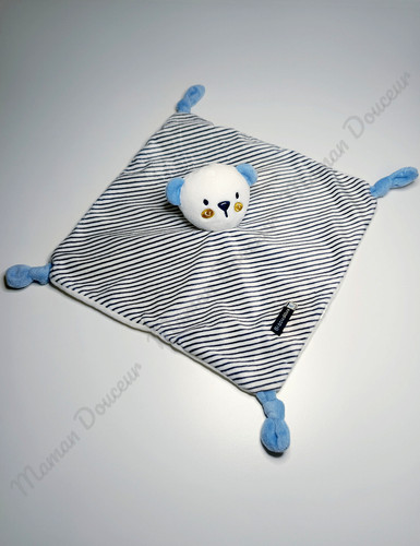 Doudou plat carré ours - doudou,