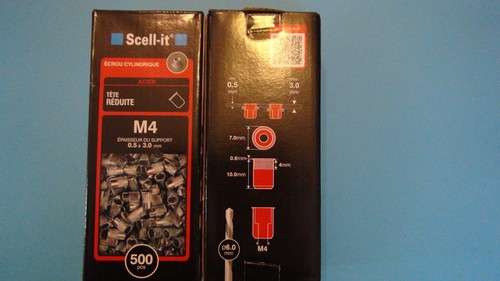 Ecrou sertir acier 4 - ecrou,