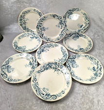 9 assiettes plates Terre de