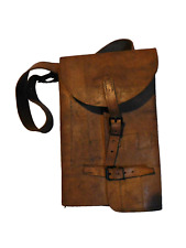 RARE SACOCHE CUIR TRANSPORT PISTOLET LANCE FUSEES modèle 1918 #.2